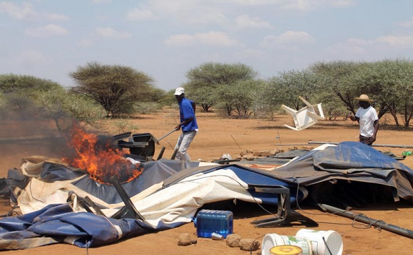 Controversial South African pastor who makes his congregation eat snakes, beaten, church burnt down4