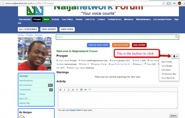 Nigeria-forum-naijanetwork-forum-change-profile-email